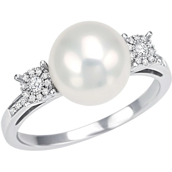 Anello Bliss Donna in Oro bianco Perla  Ct 20066951-14 - 20066951-14